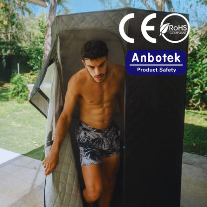 תנור אדים + כובע סאונה, שטיח סופג ותאורת לד